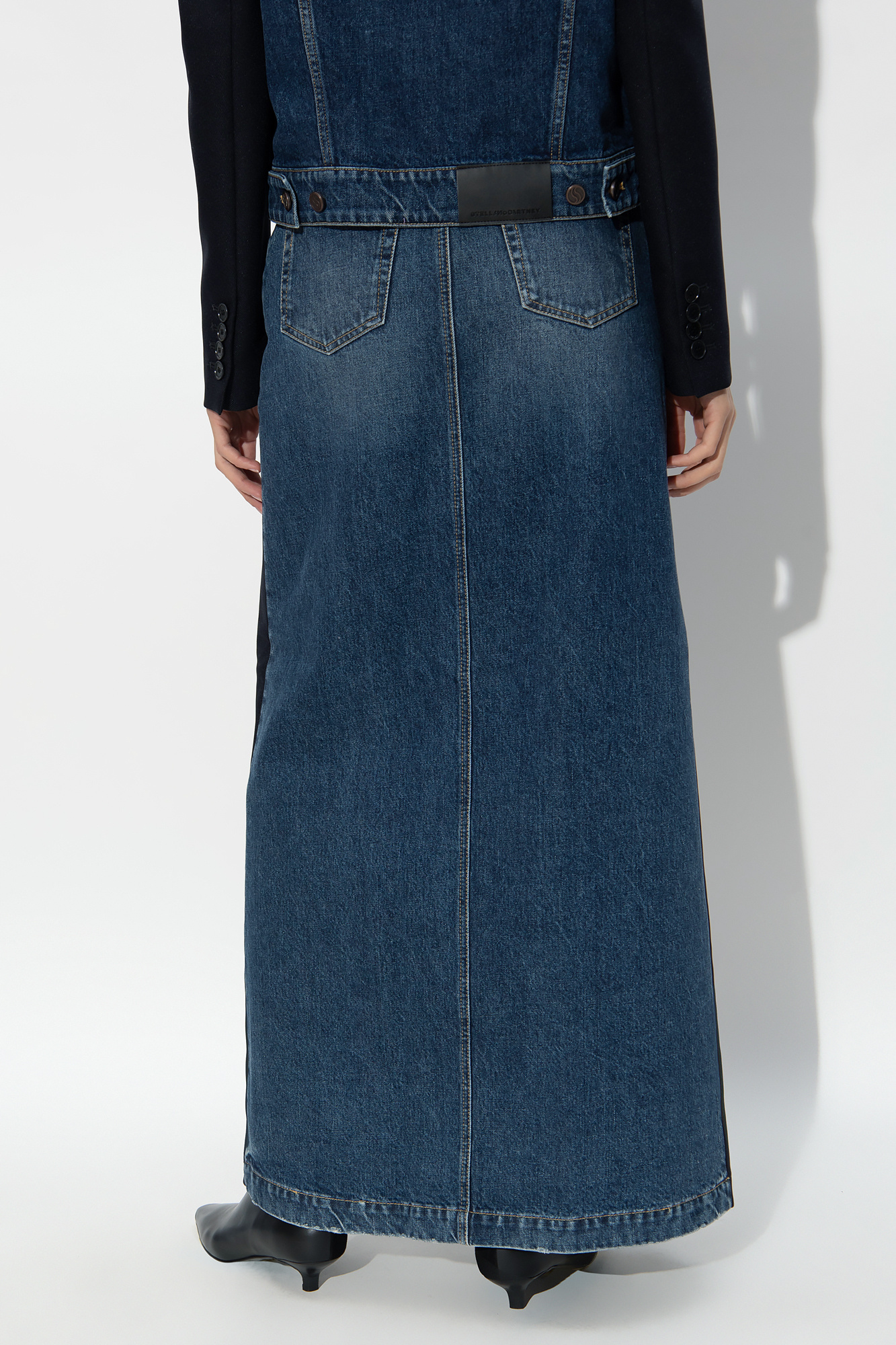 Stella McCartney Denim skirt with vintage effect | Women's ...